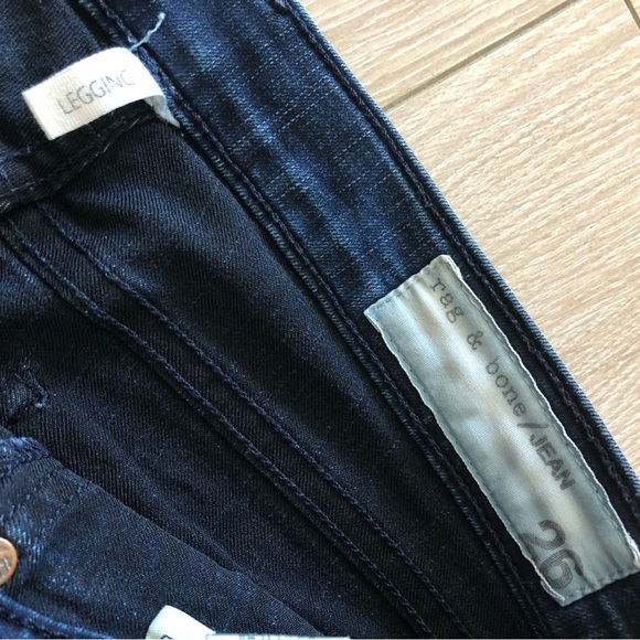 rag & bone Midnight The Legging Skinny Jeans Size 26 - Picture 9 of 12